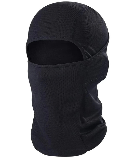 FITMONKEY Unisex Balaclava, Anti Pollution Face Cover, Helmet Liner, Sweat Wicking 4-Way Stretch, Quick Dry, Biking, Cycling & Running Safety Cover (Black, 37 x 23 x 2 cm, Free Size)