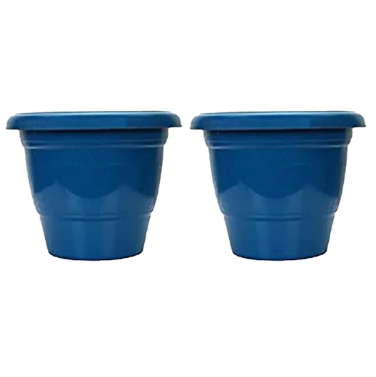 Coloured Garden Pots | Set of 2 Blue