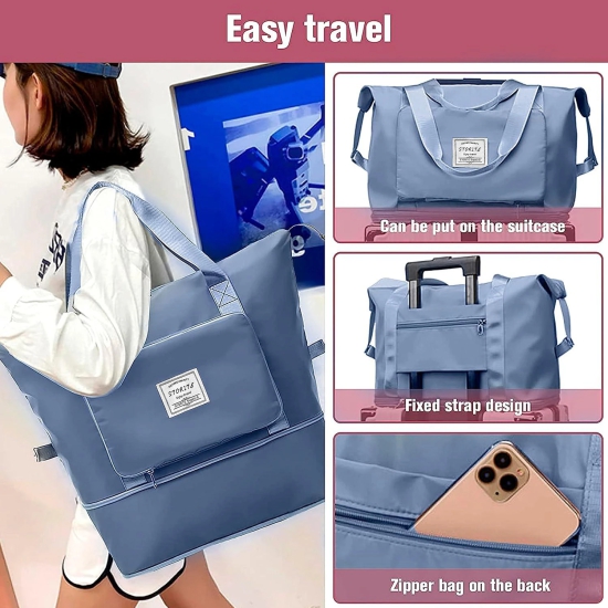 Estoreshouses Large Capacity Folding Travel Bag