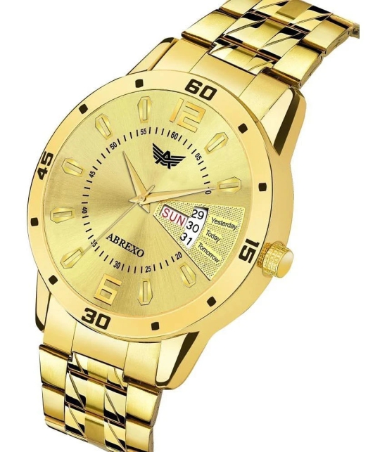 Abrexo Gold Stainless Steel Analog Mens Watch