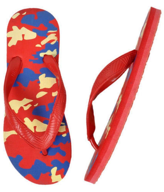 METAMORPH Red Flip Flops - None