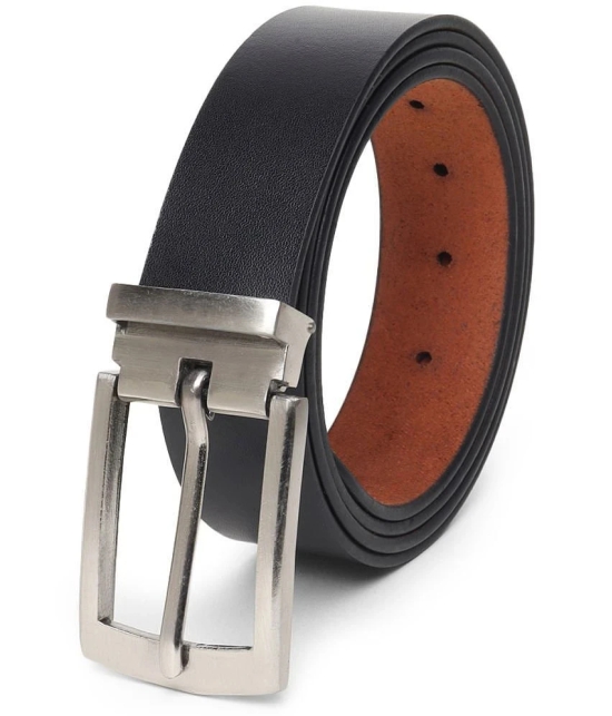 samtroh - Black Leather Mens Casual Belt ( Pack of 1 ) - None