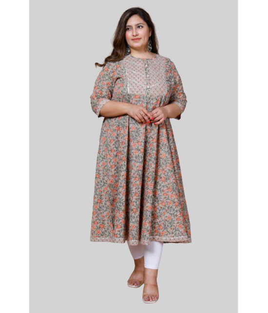 miravan - Multicoloured Cotton Women's Flared Kurti ( Pack of 1 ) - None