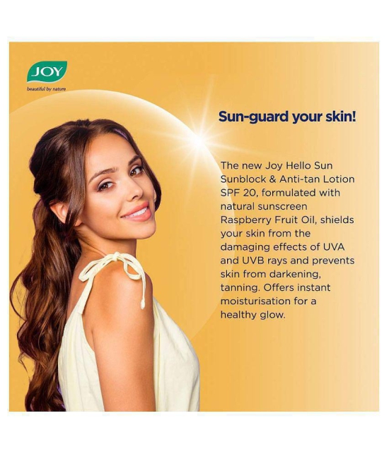 Joy Hello Sun SunBlock & Anti Tan Lotion Sunscreen SPF 20 - 300 ml