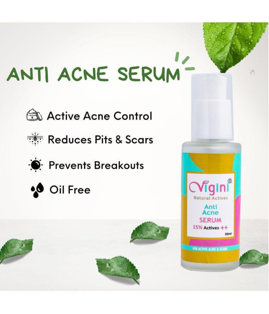 VIGINI 2% SALICYLIC & NIACINAMIDE WITH VITAMIN C FACE SERUM FOR OILY ACNE PRONE SKIN - OIL CONTROL & ANTI-ACNE, 30ML