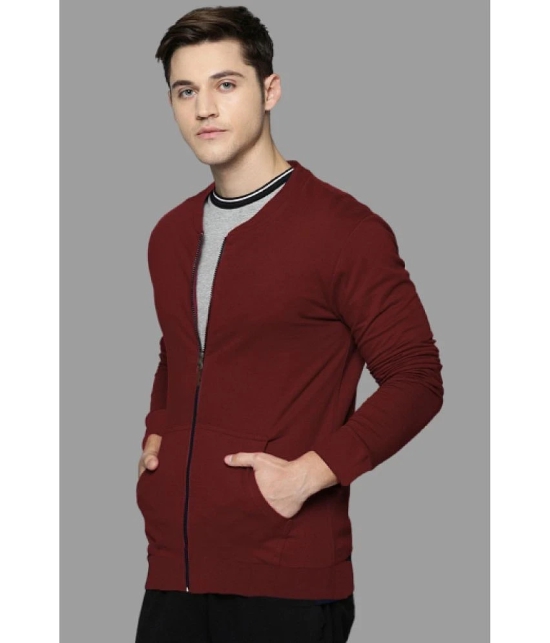 Leotude Fleece Mens Casual Jacket - Maroon ( Pack of 1 ) - None