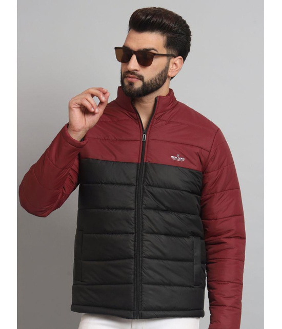 MXN Polyester Mens Quilted & Bomber Jacket - Maroon ( Pack of 1 ) - None