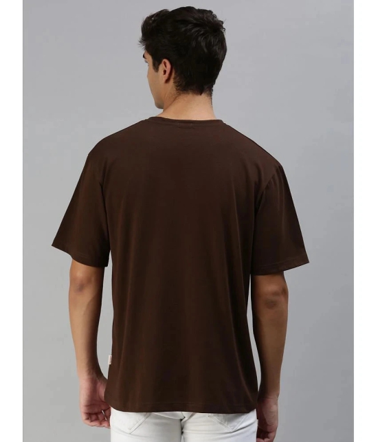 Veirdo - Brown Cotton Oversized Fit Mens T-Shirt ( Pack of 1 ) - None