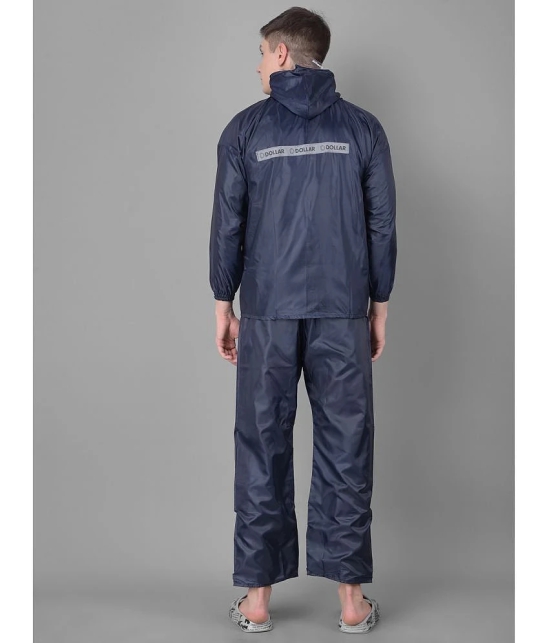 Dollar Blue Polyester Mens Rain Suit ( Pack of 1 ) - L