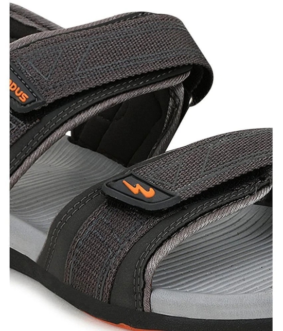 Campus - Dark Grey Mens Floater Sandals - None