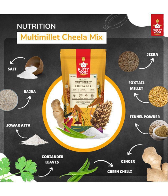 Nutty Yogi Multi Millet Cheela Mix 400 gm