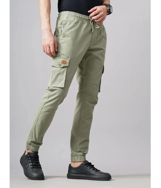 Paul Street Slim Flat Mens Cargos - Green ( Pack of 1 ) - None