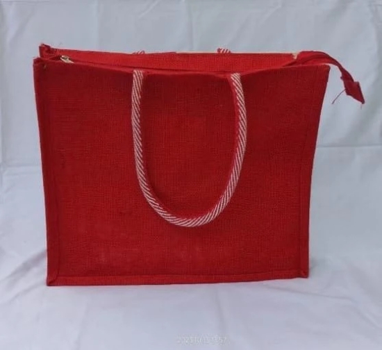 Red Colour Jute Bag