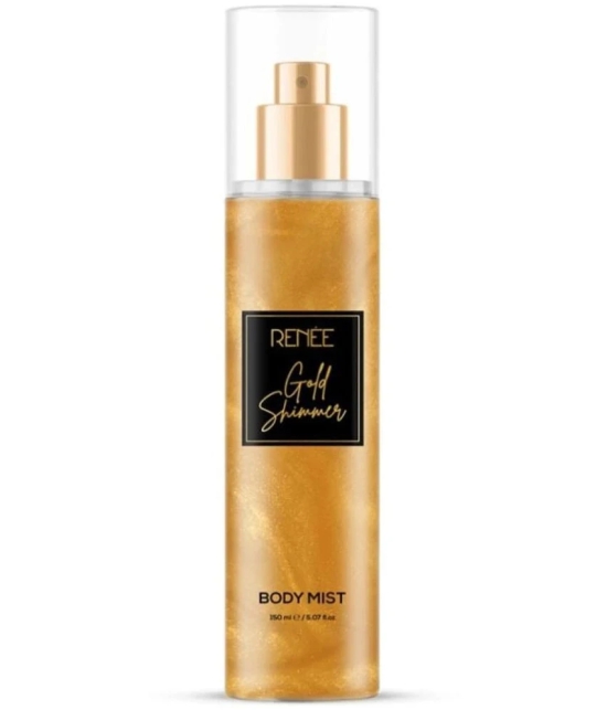 Renee Gold Shimmer Body Mist, Shimmering Effect with Long Lasting Premium Fragrance Body Mist, 150Ml