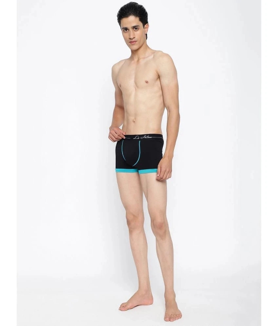 La Intimo Black Cotton Mens Trunks ( Pack of 1 ) - None