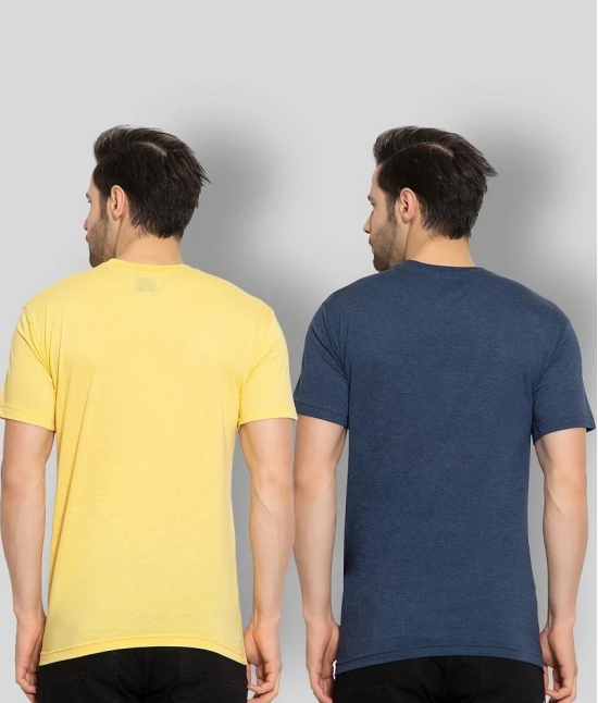 Zeffit - Cotton Blend Regular Fit Multicolor Mens Sports T-Shirt ( Pack of 2 ) - None