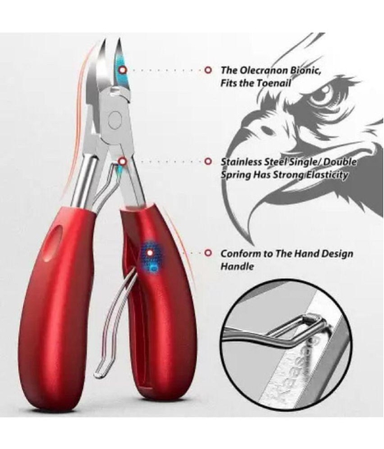 SHB Nail Cutter for Men & Women, Podiatrist Toenail Cuticle Cutter, Professional Thick & Ingrown Toe Nail Clippers, Pedicure Clippers