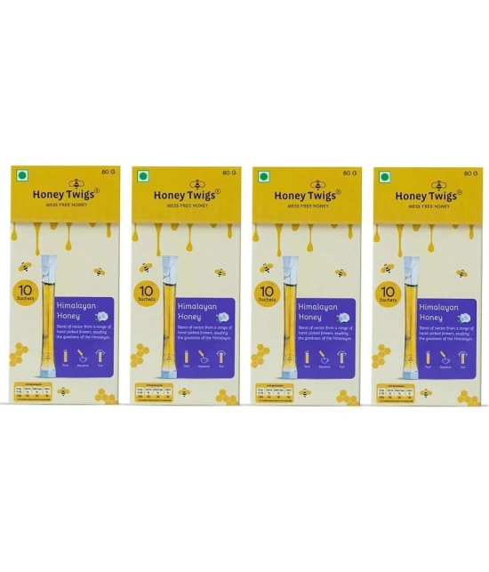 HONEY TWIGS Multifloral Honey Multiforal 320 g Pack of 4