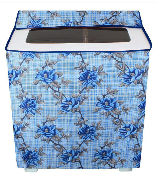 E-Retailer Single Polyester Blue Washing Machine Cover for Universal Semi-Automatic - Blue