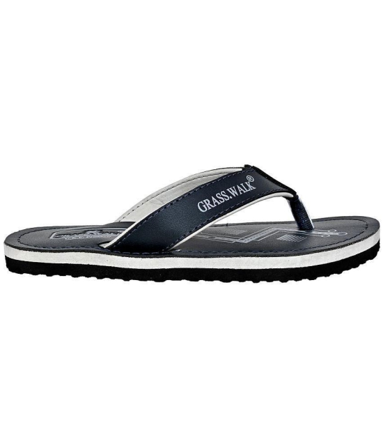 GRASS WALK - Gray Men''s Thong Flip Flop - None