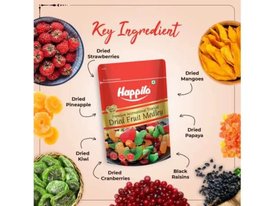 Happilo Premium International Dried Tropical Fruit Medley 200g