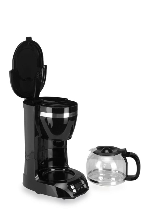 Croma 900 Watt 10 Cups Manual Espresso Coffee Maker with Keep Warm Function (Black)