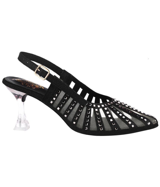 Shoetopia - Black Women''s Sandal Heels - None