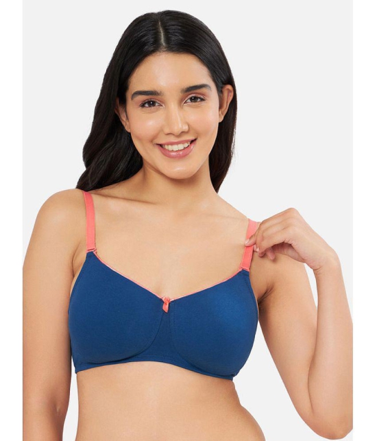 Amante - Blue Cotton Lightly Padded Women's T-Shirt Bra ( Pack of 1 ) - None