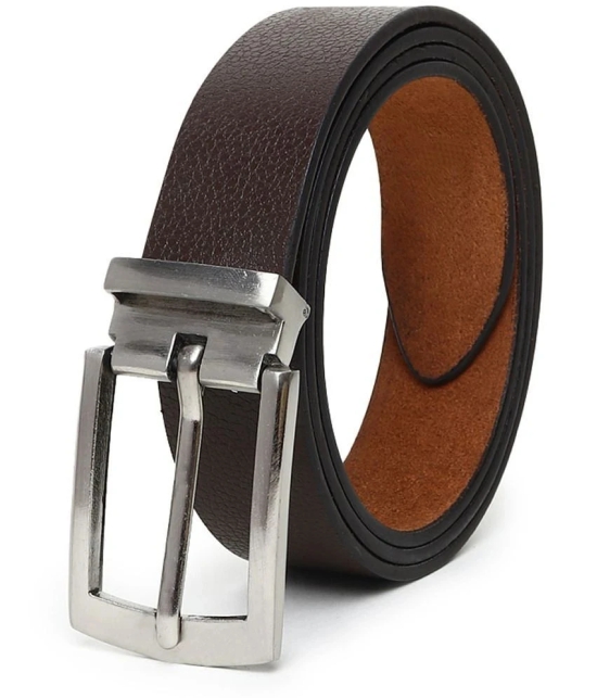 samtroh - Brown Leather Mens Casual Belt ( Pack of 1 ) - None