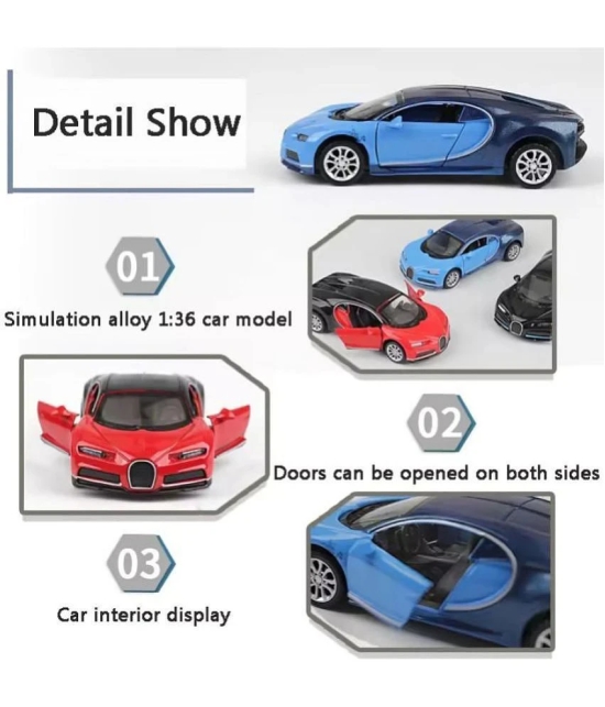 Zyamalox Premium Metal Car with Opening Doors, Pull Back Action, and Precise Detailing - Ultimate Quality for Automotive Enthusiasts (Random car will be sent) - Multi-Color