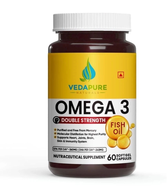 VedaPure Naturals - Omega-3 Fatty Acids Softgel ( Pack of 1 )