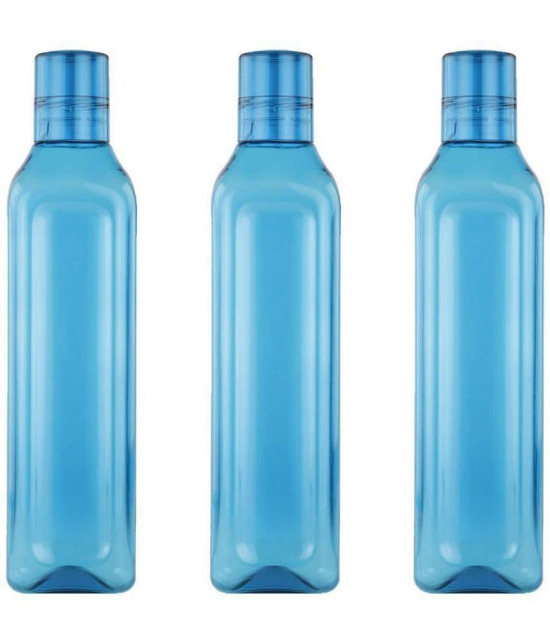 Oliveware Blue Water Bottle 1000 mL ( Set of 3 ) - Blue