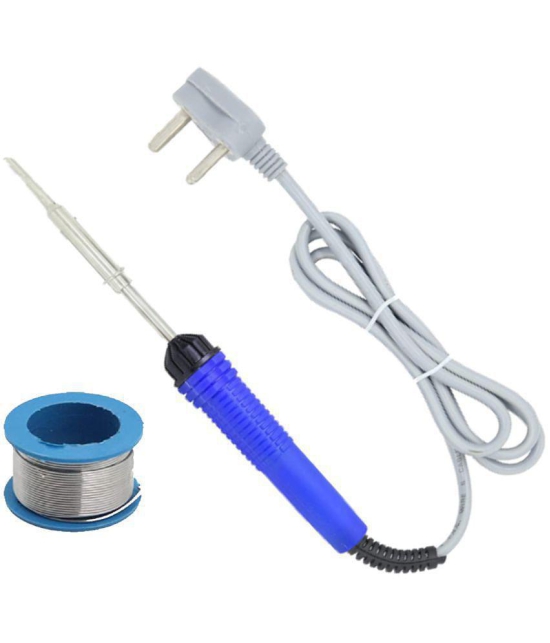 ALDECO: ( 2 in 1 ) SOLDERING IRON 25 Watt Professional Kit - Blue Iron, Wire