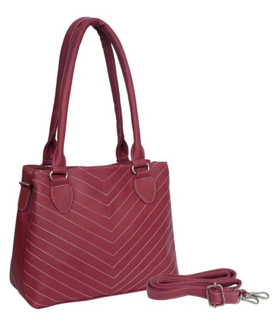 Leather Land - Maroon  Faux Leather Sling Bag - Maroon