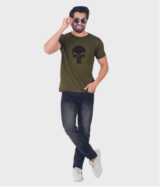 ferocious - Olive Cotton Regular Fit Mens T-Shirt ( Pack of 1 ) - None