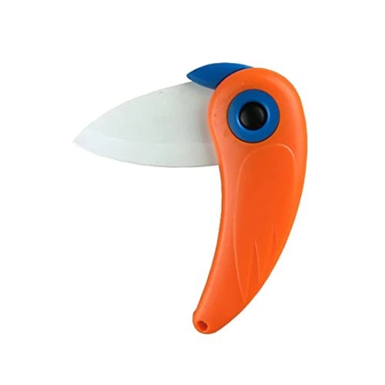 Connectwide Ceramic Bird Shaped Mini Folding Knife, Multicolor