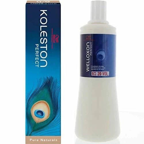 Wella Koleston Hair Color 60Gm 77/0 Medium Blonde Intensive + Developer 20 Vol Combo