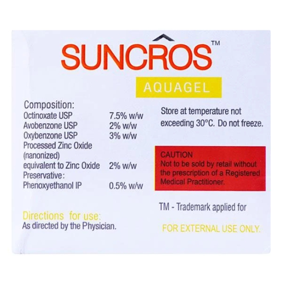 Suncros Aqua Gel SPF 26 100gm