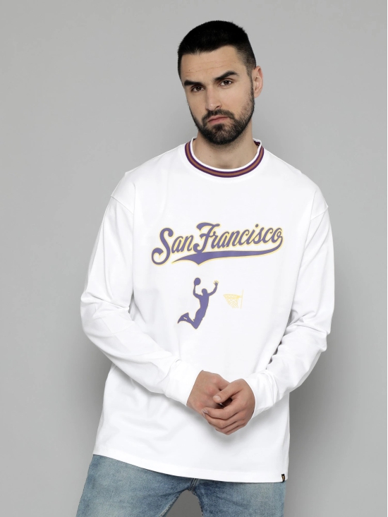 Sanfrancisco White FullSleeve T-Shirt-S / White