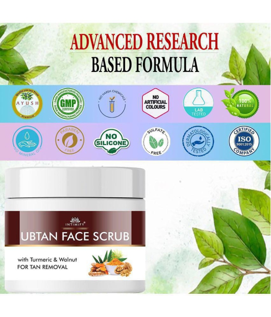 Intimify Ubtan Face Scrub for Natural Glow, Skin Whitening & Pore Cleaning Facial Scrub 100 ml Pack of 2