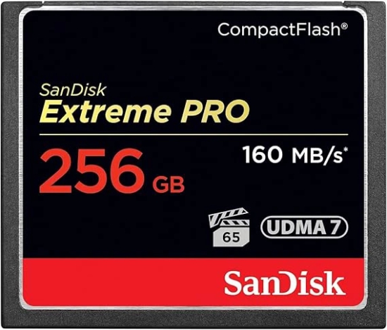 SanDisk Extreme PRO 256GB Compact Flash Memory Card UDMA 7 Speed Up To 160MB/s