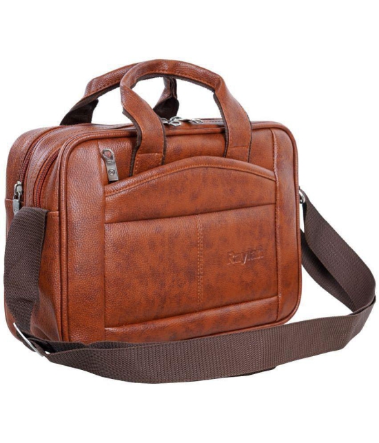 Raylan - Brown Textured Messenger Bag - Brown