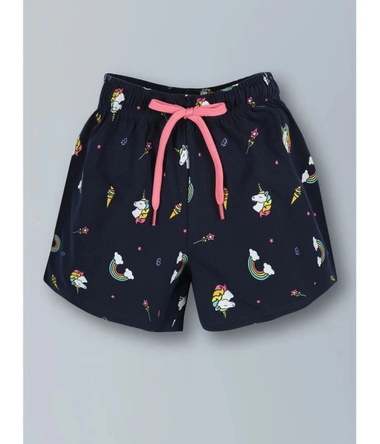 PLUM TREE - Blue Cotton Girls Shorts ( Pack of 2 ) - None