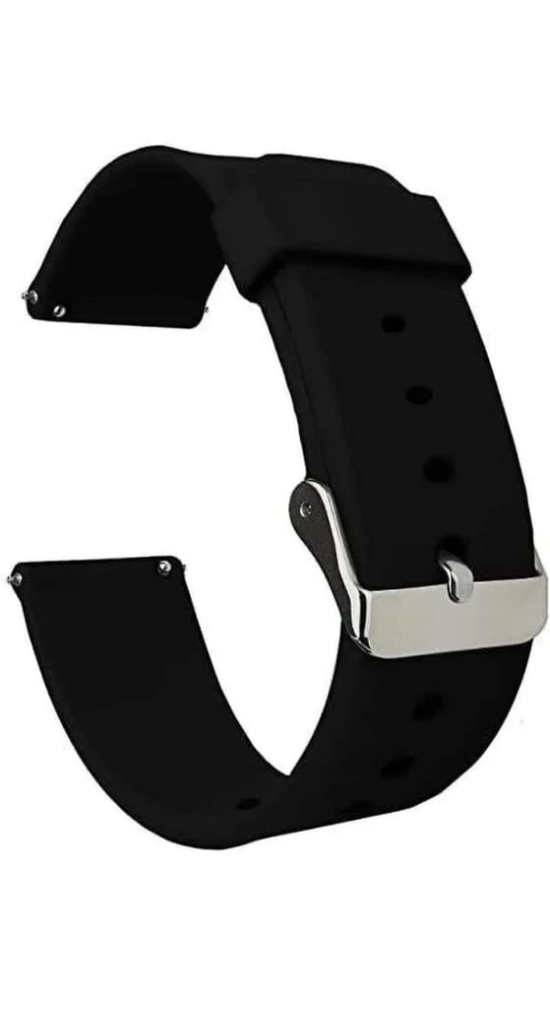 Exelent Watch Strap 22mm Smart Watch Straps/Smart Watch Band Compatible for Realme Watch S/Realme S Pro (Black) (22MM)