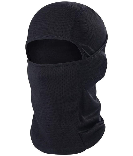 FITMonkey - Black Polyester Anti Pollution Mask ( Pack of 1 )