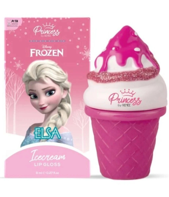 Disney Frozen Princess By Renee Icecream Lip Gloss Elsa - For Pre-Teen Girls, 8ml