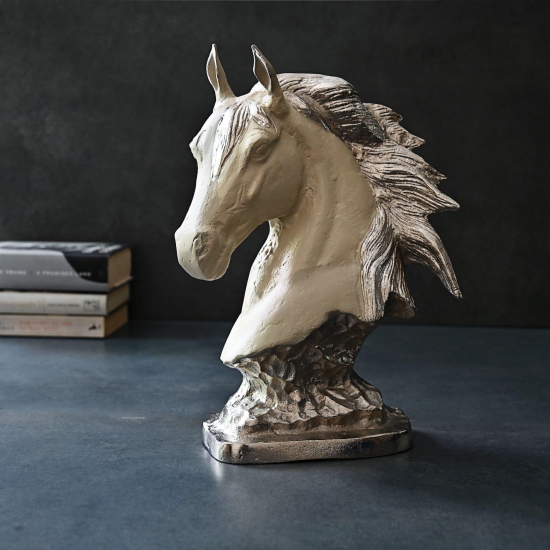 Silver Horse Sculpture