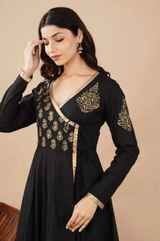 Black Anarkali Set S