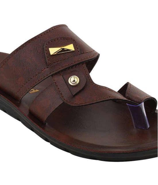 Stanfield - Brown Mens Leather Slipper - None