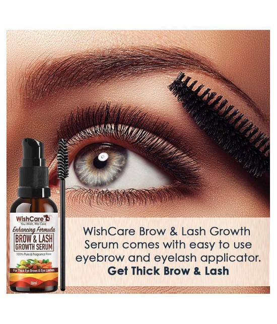 WishCare Brow & Lash Growth Serum - EyeBrow & Eyelash Growth Oil Eye Roller 30 mL